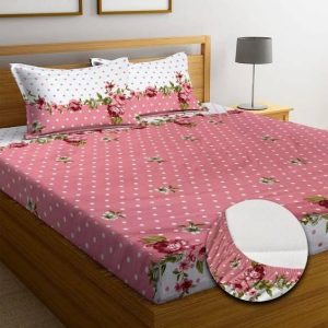 Home Garage 210 TC Cotton King Self Design Fitted (Elas...