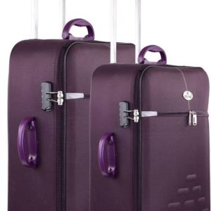 CITY BAG Soft Body Set of 2 Luggage 3 Wheels - Medium Cabin Lugg...