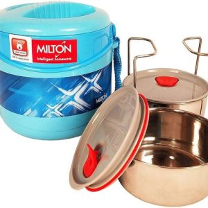 MILTON ECONA DELUXE 2 TIFFIN (BLUE) 2 Containers Lunch ...