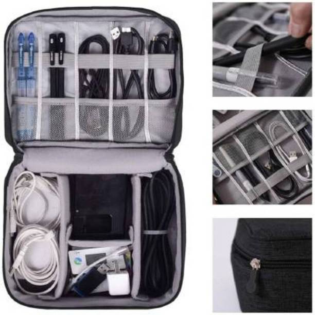 BAOER 2 Layer Gadget Organizer Case, Electronic Accessories O...