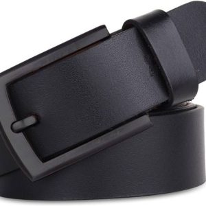 METRONAUT Men Casual, Formal, Evening, Party Black Genuine Leathe...