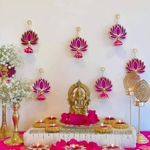 Saugat Traders Lotus Wall Hanging for Home Decor, Weddi...