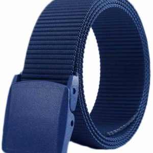 HENEDA Men Casual Blue Nylon Belt