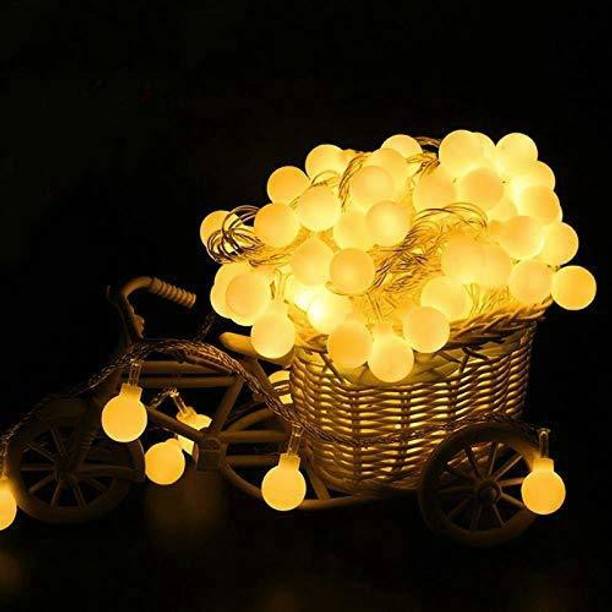 QUACE 16 LEDs 3 m Yellow Steady Ball Rice Lights
