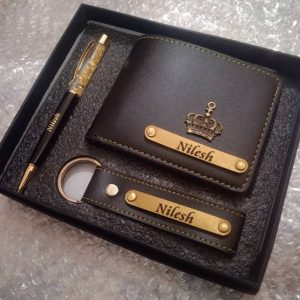 AGM Men Casual Black Artificial Leather Wallet