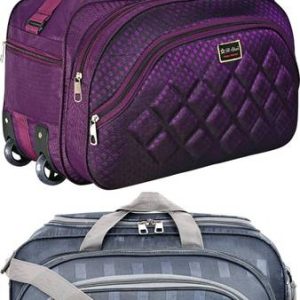 B STAR B 60 L Strolley Duffel Bag - Water-Resistant Travel Duffl...
