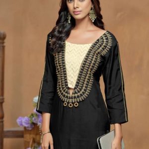 Youthnic Women Cotton Silk Kurta Pant Set