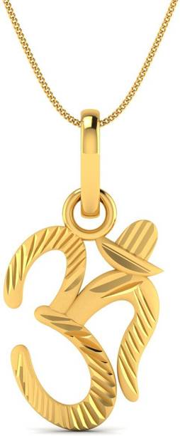 LORDS JEWELS Om Gold Pendant BIS Hallmarked 22kt Yellow...