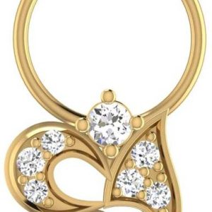 avsar Srija 18kt Diamond Yellow Gold Nose Wire