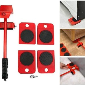 Gundiah Furniture Lifter with 4 Sliders, 360 Degree Rot...