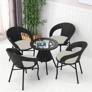 ZENTOX D12 Patio Chair Table Sets Wicker Garden Indoor ...
