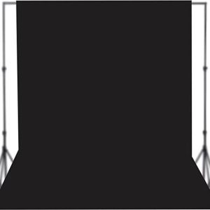 Vistook 4x8 Black Color Photography Studio Backdrop for...