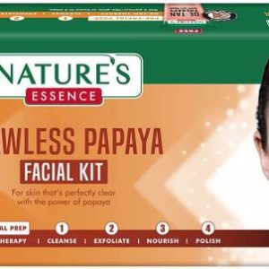 Nature's Essence Flawless Papaya Facial Kit 3 Use, Whit...