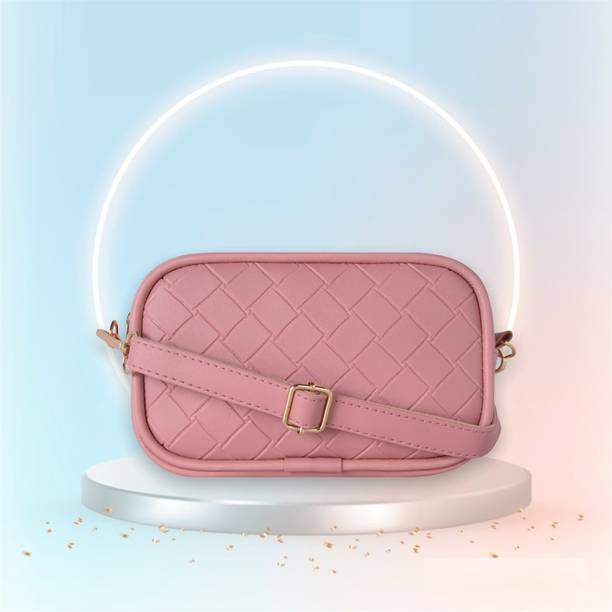 Pramadda Pure Luxury Pink Women Sling Bag Stylish Crossbody Vegan Leather Pu...