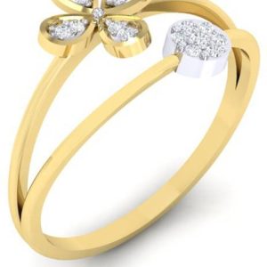 Diamtrendz Jewels R-YG-101 18kt Diamond Yellow Gold rin...