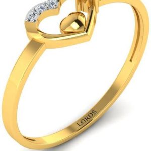 LORDS JEWELS Miraculous Love 14kt Diamond Yellow Gold r...
