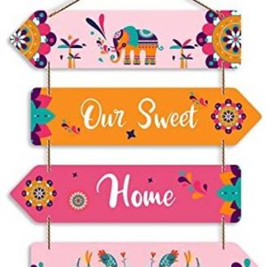 phical art Stylish Wooden Printed Our Sweet Home Wall H...