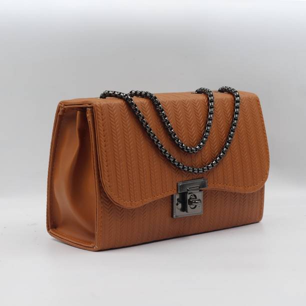 trendz premium Tan Women Sling Bag Stylish Sling Bag for Women