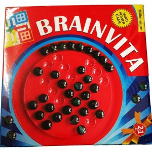 WHITE POPCORN Brainvita & Ludo 2 In 1 Game Board Game A...