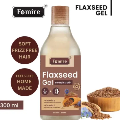 Famire Flaxseed Gel for Hair & Skin Smoothening (300 ml)