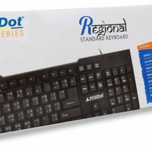 PRODOT DIC-KB-297RS-HINDI-G-MAP-01 Wired USB Standard M...