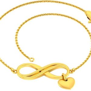 PC Chandra Jewellers Dainty Infinity Loop Yellow Gold 1...