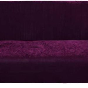 Rabhnoor Velvet, Silk Plain 3 Seater Sofa Cover