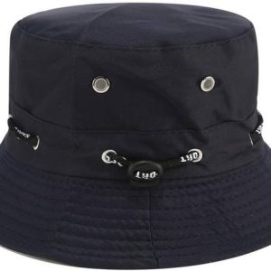 Missby Unisex Cotton Adjustable Beach Bucket Sun Hat (B...