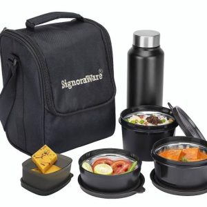 Signoraware Stainless Steel Leakproof Lunch Box Bag Bot...