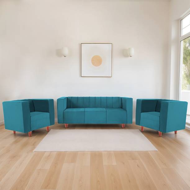 Seventh Heaven Sydney 5 Seater Sofa Set,Plush Suede Fab...