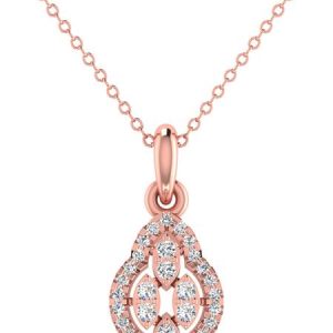 avsar Avsar BIS Hallmark AVP1195PB 14kt Cubic Zirconia ...
