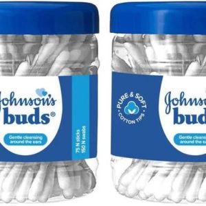 JOHNSON Cotton Ear Buds,75 Units (150 Swabs) X 2