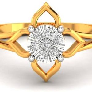 amarta Radiant Stone 18kt Diamond Yellow Gold ring