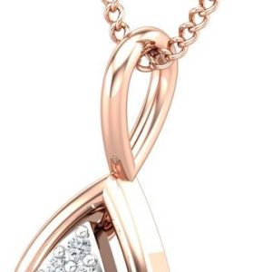 JEWEL HUB JPT1860 18kt Diamond Rose Gold Pendant