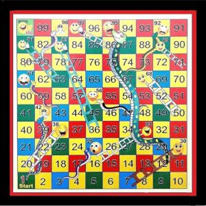 A S Wooden Ludo + Snake & Ladders 2 in 1 Combo With One...