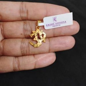 Sonutrade Om pendant locket micro gold plated Gold-plated Brass P...