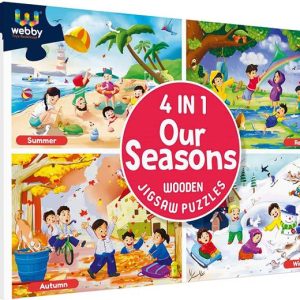 Webby 4 in 1 Wooden Season Puzzle Toy for Kids | Set of...