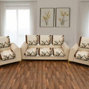 GLORIES Velvet Abstract 3+1+1 Seater Sofa Cover