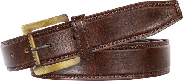 KedarEnterprise Men Brown Artificial Leather Belt