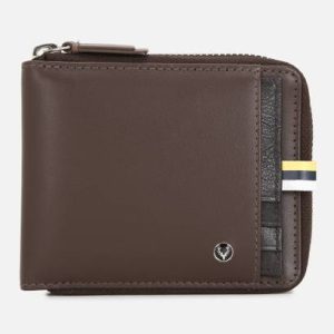 Allen Solly Men Casual Brown Genuine Leather Wallet