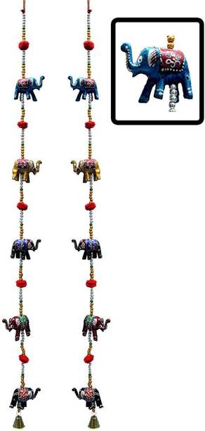 SAARTHI Rajasthani Handicraft Elephant Wall / door hang...