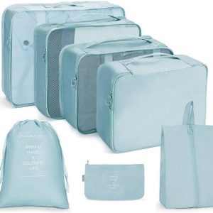 OnisHomes Portable And Space Saving 7 PCS Travel Bag Se...