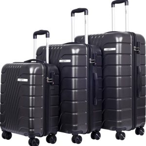 Luggero Hard Body Set of 3 Luggage 8 Wheels - ETERNAL Light-Wei...