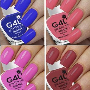 G4U Quick Dry Pop Color Nail Paints (Pack of 4 Pcs) 13M...