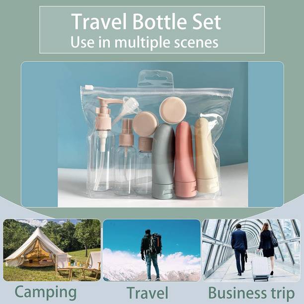 KAMALY 11pcsRefillable Travel Toiletry Containers bottl...