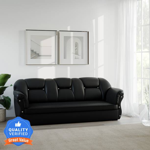 Flipkart Perfect Homes Bella Leatherette 3 Seater Sofa
