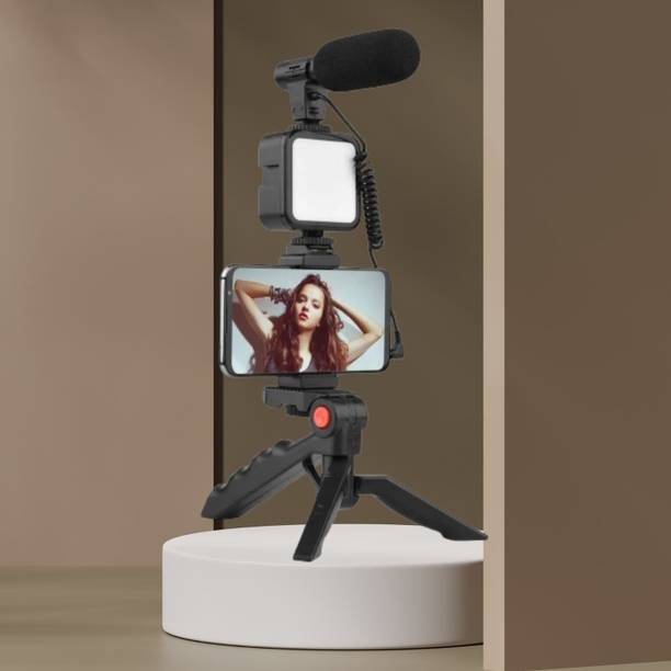 GUGGU Video Kit with(Tripod) LED Lights & Wireless Micr...