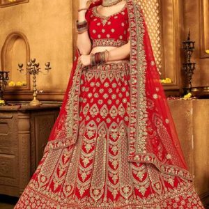 LADALI Embroidered Semi Stitched Lehenga Choli
