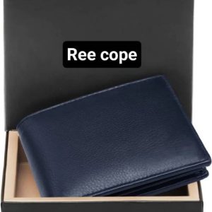 ree cope Men Trendy, Casual, Formal Blue Genuine Leather RFID W...