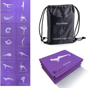 Eurotex Anti-Skid Exercise Mat with Carry Bag, 61cm x 1...